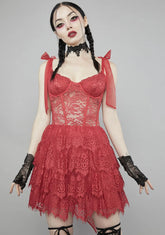 Rouge Wished Upon Lace Mini Dress