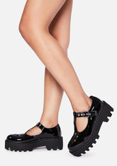 Slick Beauty Blossom Patent Mary Janes