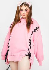 My Hearts N Hellions Lace Up Hoodie