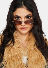 Dolly Amber Heart Sunglasses