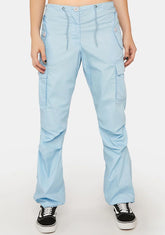 Light Blue Hipster Wind Pants