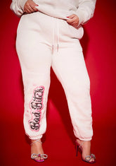Plus Bad Bish Vibe Airbrushed Fleece Sweatpants