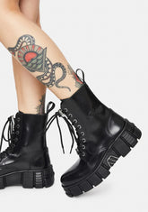 Leather Combat Boots
