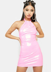 Party Starter Vinyl Mini Dress