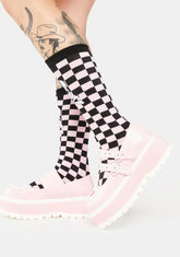 Pink Slacker-25 Platform Mary Janes