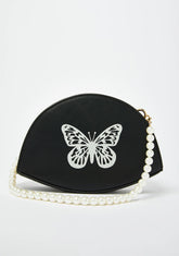 Pearly Dates Butterfly Crossbody Handbag