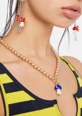 Truffle Better Mushroom Charm Necklace