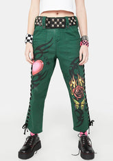Angst And Anarchy Lace Up Pants