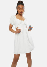 Springtime Kisses Cutout Mini Dress