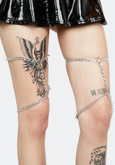 Metal Goddess Thigh Chain Set