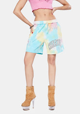 Blue Arc Left Tie Dye Sweatshorts
