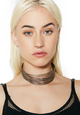 Wired Up Layered Choker