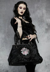 Into My Arms Velvet Weekender Tote