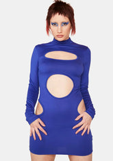 Royal Love To Hate Me Cutout Mini Dress