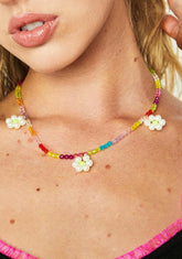 Call My Shellphone Beaded Necklace