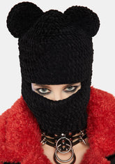 Chenille Bear Balaclava