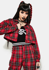 Hate To Love Plaid Trucker Jacket