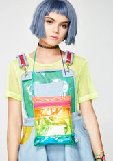 Vinyl Rainbow Crossbody Bag