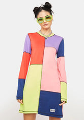 Topic Colorblock Mini Dress