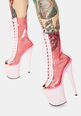 Pink Flamingo-800-34 Lace Up Heels
