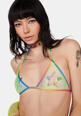 Fishnet Bikini Top