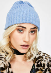 Sky Phone On Silent Ribbed Beanie