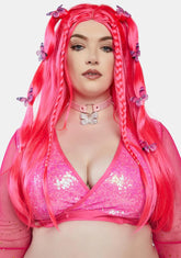 Wavy Wonderland Butterfly Wig