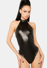 Midnight Meetup Vegan Leather Bodysuit