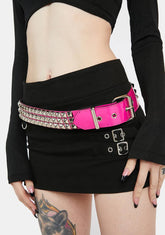 Diva Belt With Pyramid Studs