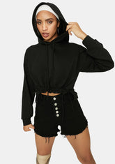 Dark Beach Player Terry Hoodie Top