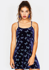 Ur My Butterfly Velvet Dress