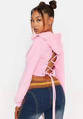 Love Never Ends Crop Hoodie