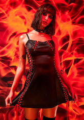 Odds Against Me Satin Dress