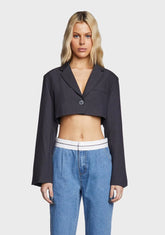 Amira Cropped Oversized Blazer