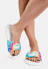 Bliss Cool Cat Tie Dye Slides
