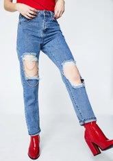Linked Up Distressed Jeans