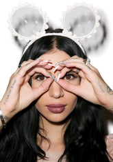 Babe-y Bear Headband - White