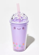 Taro Boba Tea Reusable Tumbler