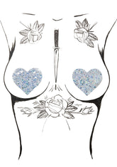 Silver Sequin Pasties