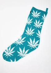 Teal Plantlife Stocking