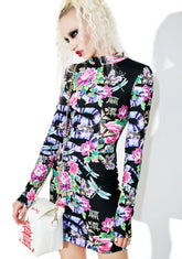 Iridescent Snake Mini Dress