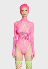 Fever Long Sleeve Zipped Bodysuit