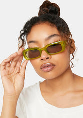Avocado Supernova Rectangle Sunglasses