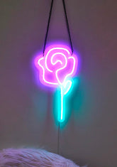 Once And Floral Neon Light
