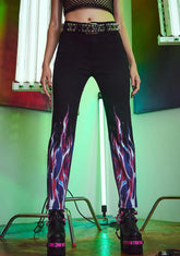 Watch It Burn Flame Print Pants