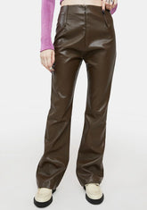 Clever Appeal Faux Leather Pants