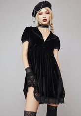 Universal Untruth Velvet Mini Dress