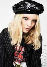 Endless Noir Sequin Beret
