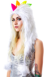 Disco Dino Furry Hood