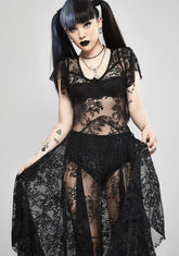 Noir Dearly Departed Lace Dress